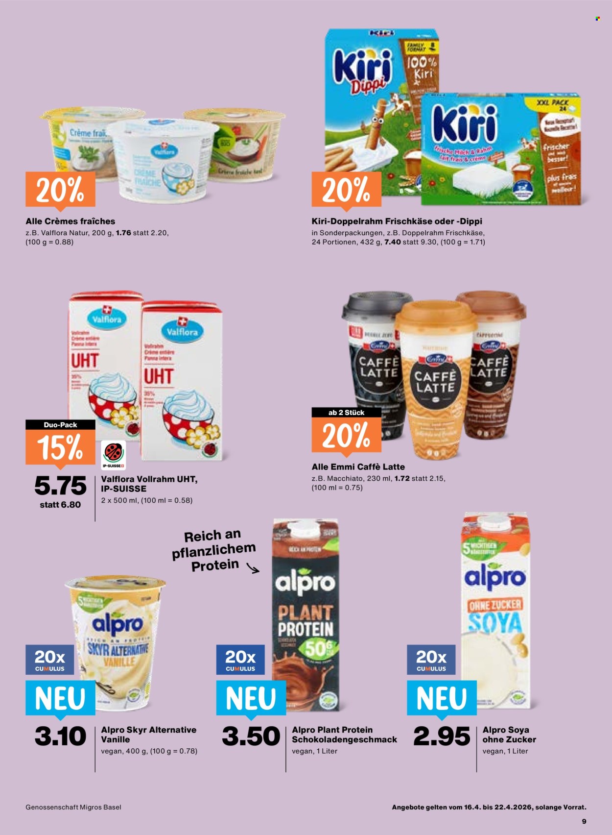 Catalogue Migros - 16.4.2026 - 22.4.2026. Page 9. Page 9