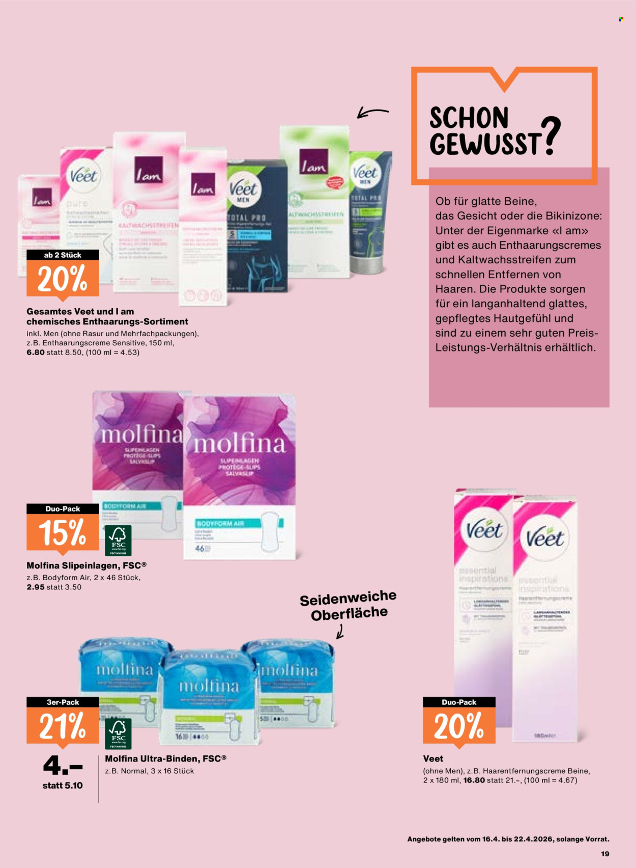 Catalogue Migros - 16.4.2026 - 22.4.2026. Page 19. Page 19