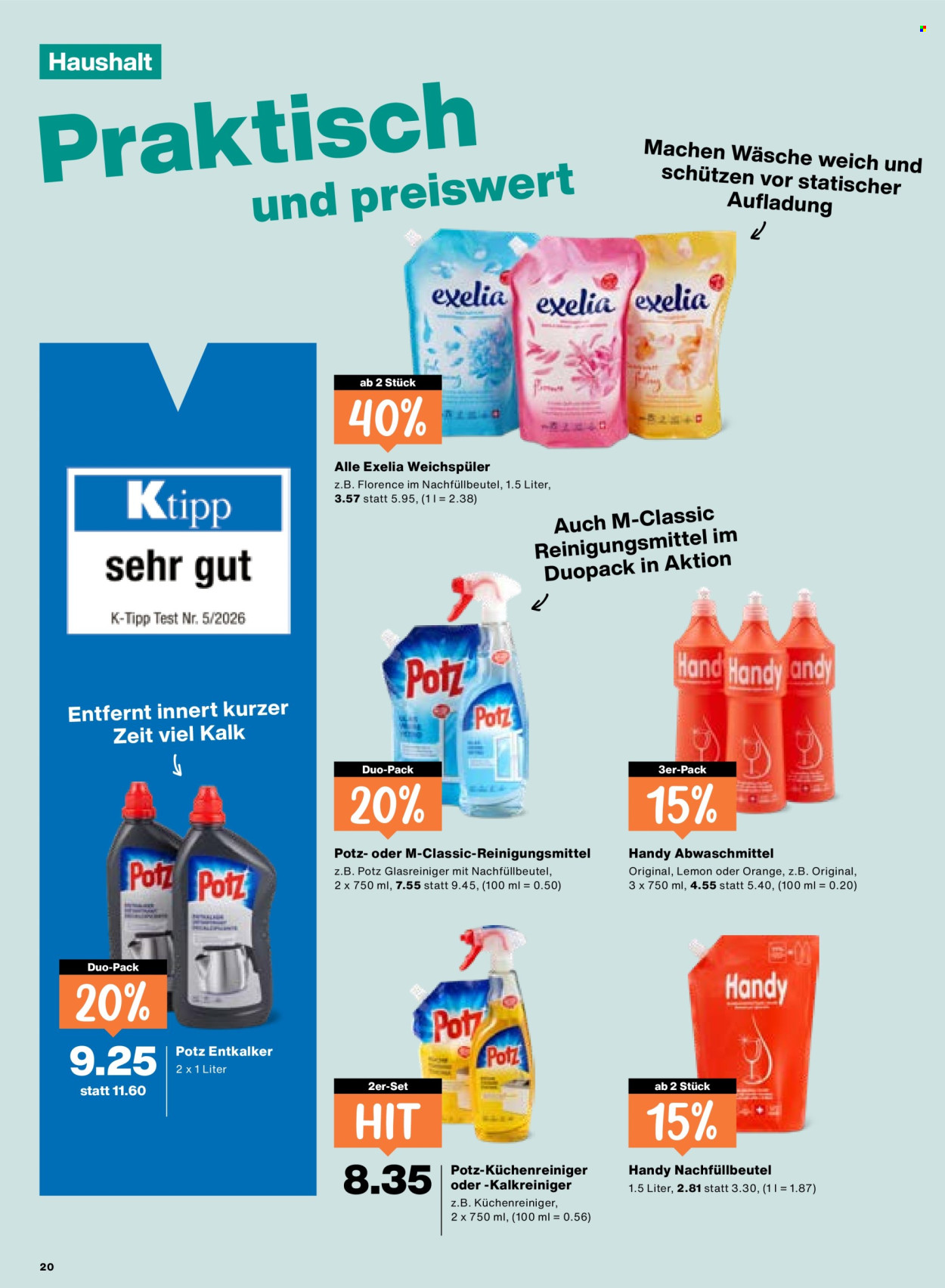 Catalogue Migros - 16.4.2026 - 22.4.2026. Page 20. Page 20