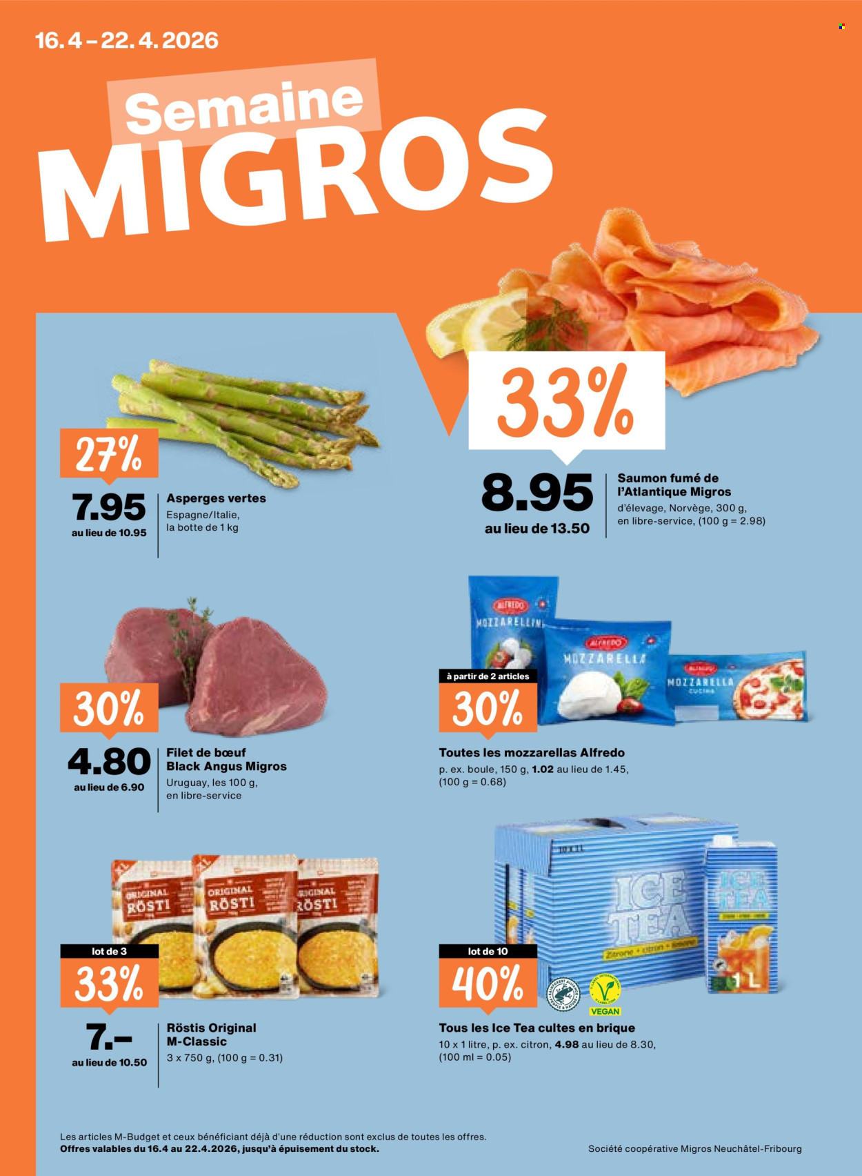 Catalogue Migros - 16.4.2026 - 22.4.2026. Page 1. Page 1
