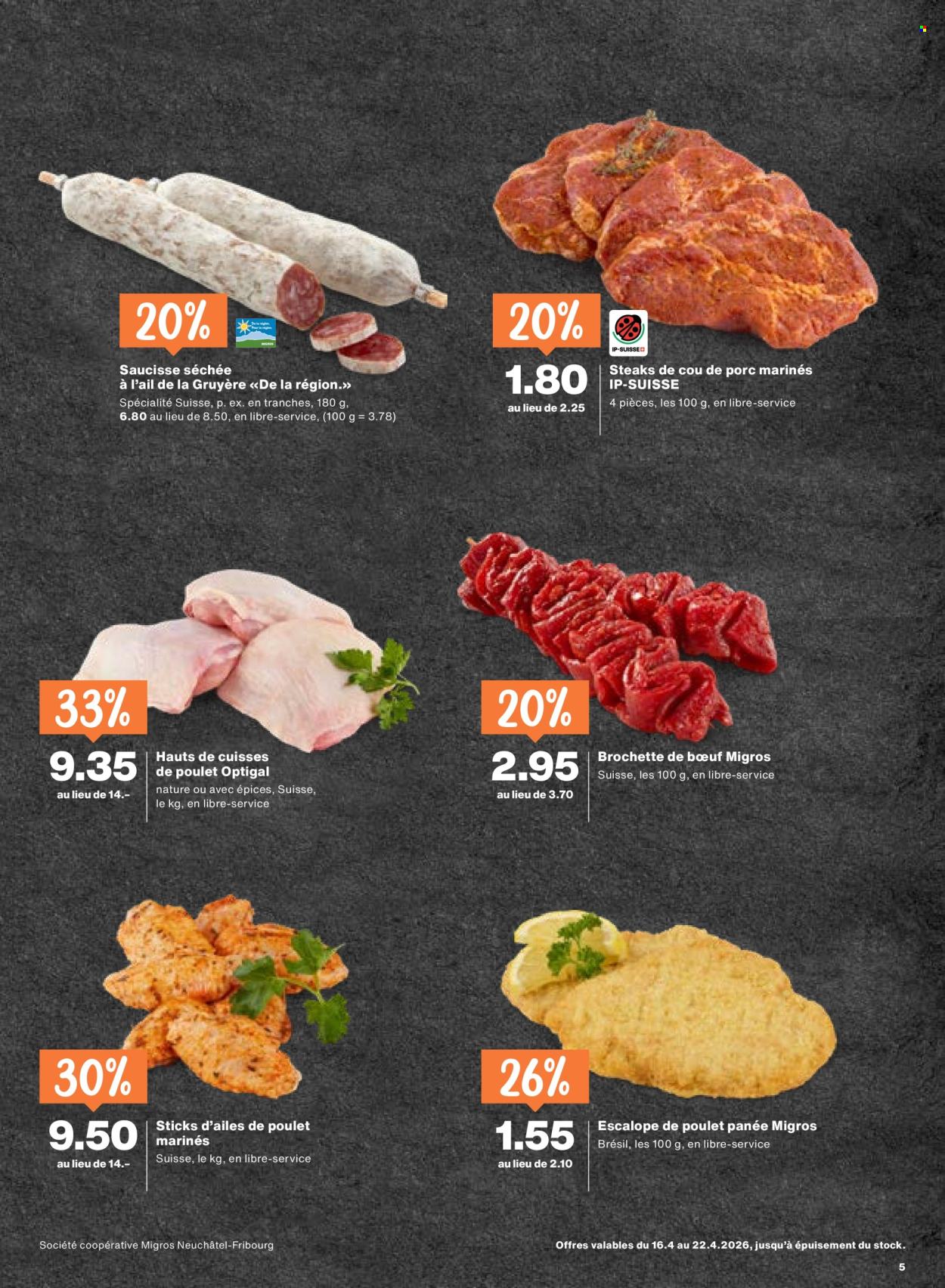 Catalogue Migros - 16.4.2026 - 22.4.2026. Page 5. Page 5