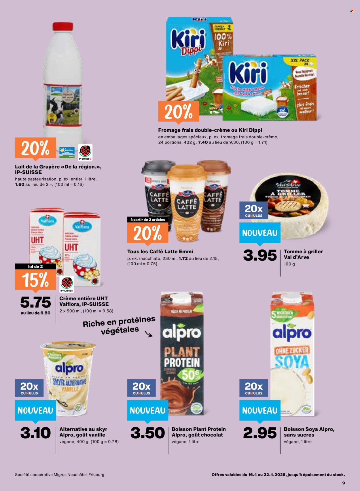 Catalogue Migros - 16.4.2026 - 22.4.2026. Page 9. Page 9