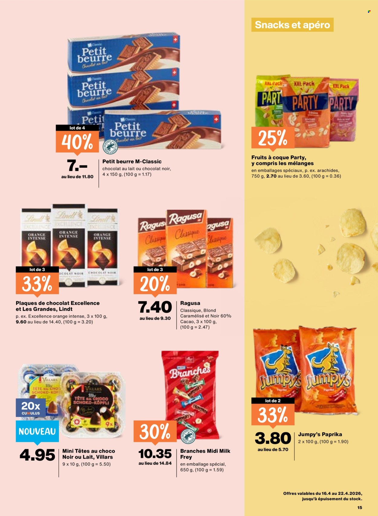 Catalogue Migros - 16.4.2026 - 22.4.2026. Page 15. Page 15