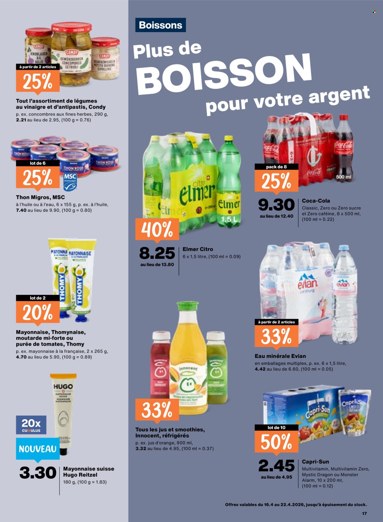 Catalogue Migros - 16.4.2026 - 22.4.2026. Page 17. Page 17
