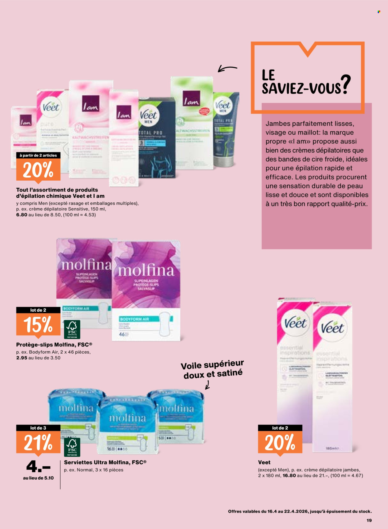 Catalogue Migros - 16.4.2026 - 22.4.2026. Page 19. Page 19