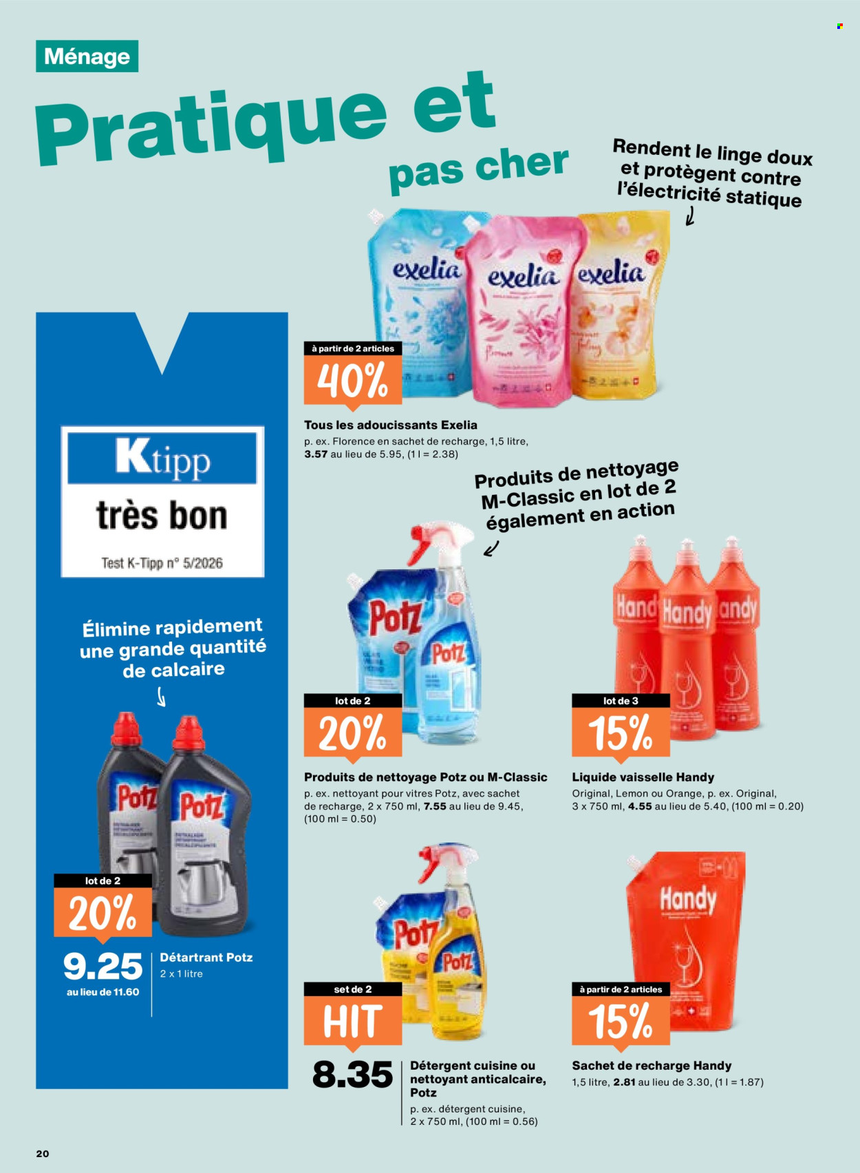 Catalogue Migros - 16.4.2026 - 22.4.2026. Page 20. Page 20