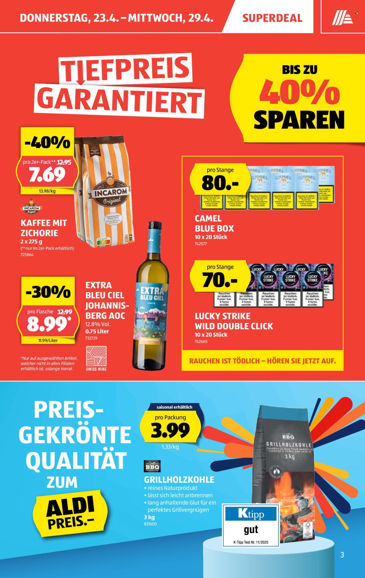 Catalogue Aldi - 23.4.2026 - 29.4.2026. Page 3. Page 3