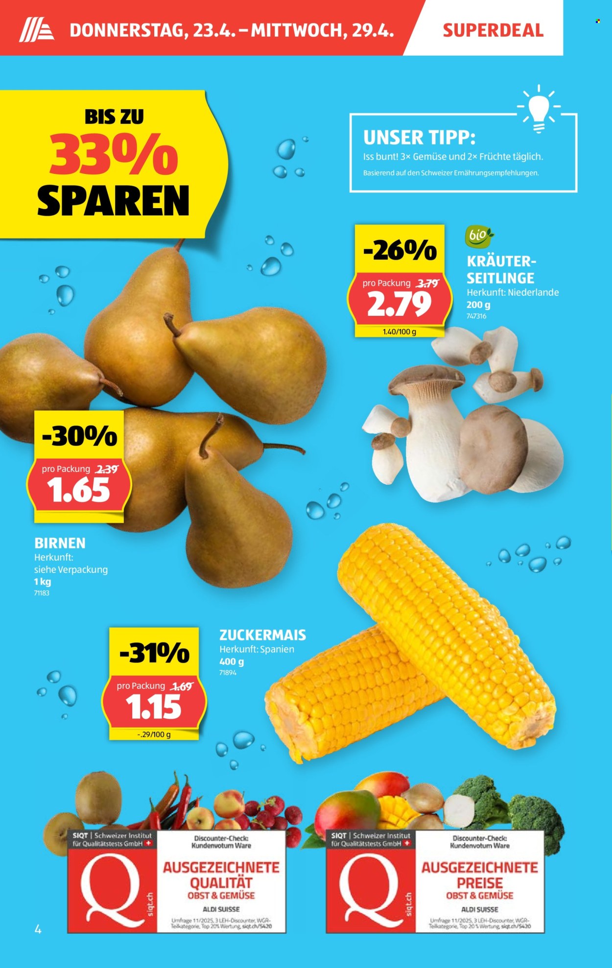 Catalogue Aldi - 23.4.2026 - 29.4.2026. Page 4. Page 4