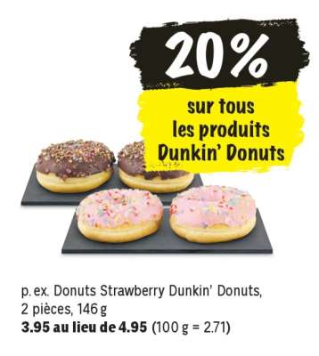 Donuts Strawberry Dunkin’ Donuts