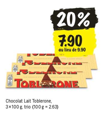 Chocolat Lait Toblerone