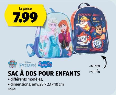 SAC À DOS POUR ENFANTS