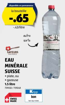 Eau minérale suisse