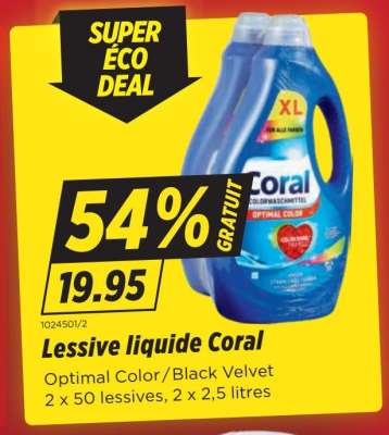 Lessive liquide Coral