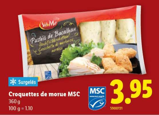Croquettes de morue MSC