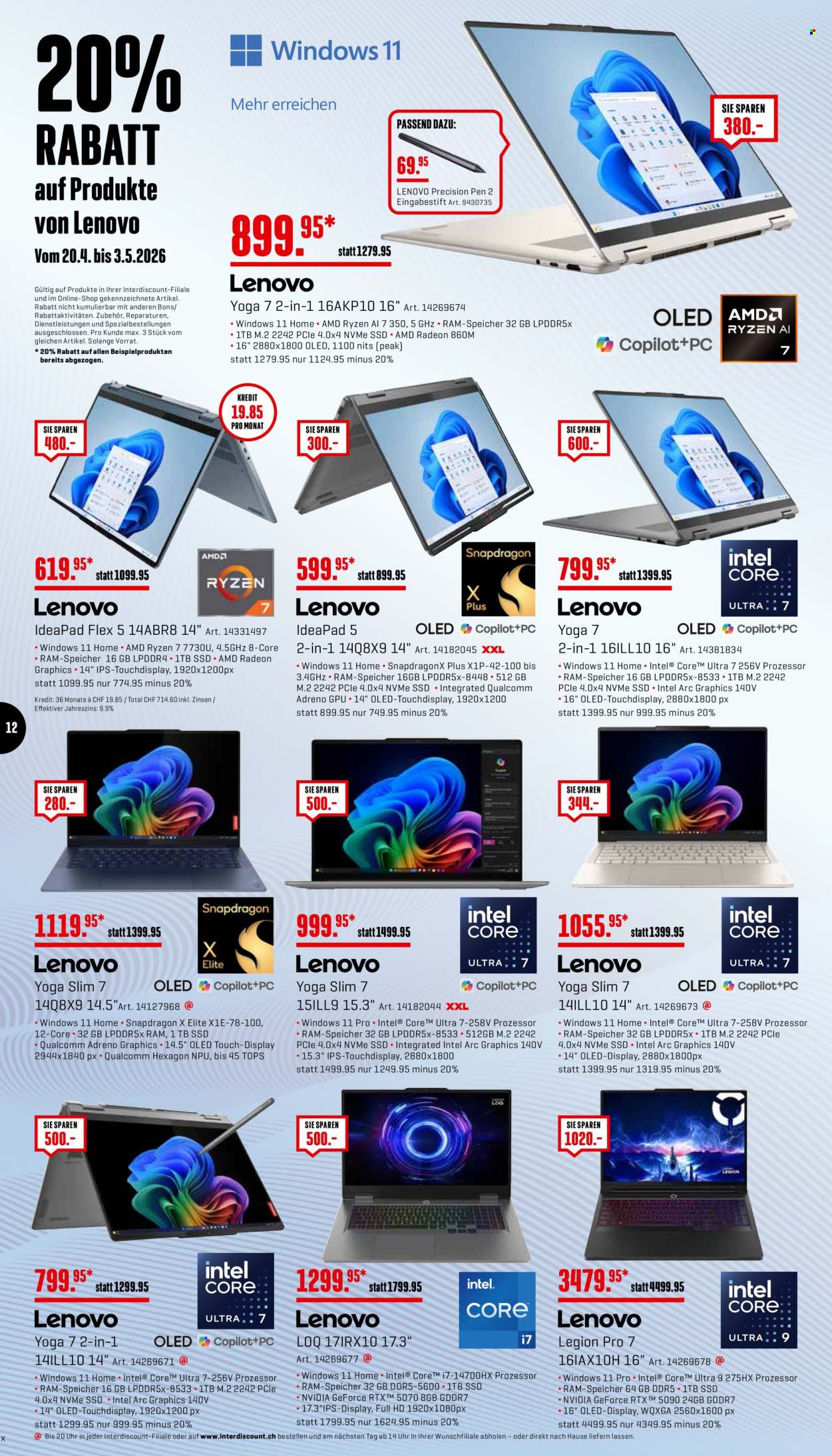 Catalogue Interdiscount - 20.4.2026 - 3.5.2026. Page 12. Page 12