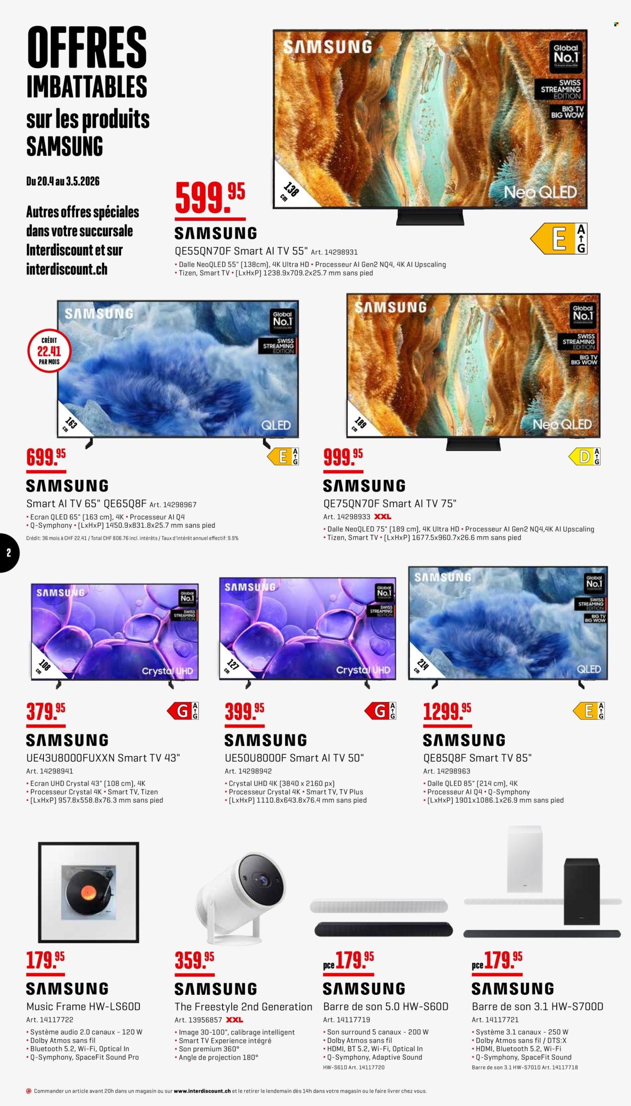 Catalogue Interdiscount - 20.4.2026 - 3.5.2026. Page 2. Page 2
