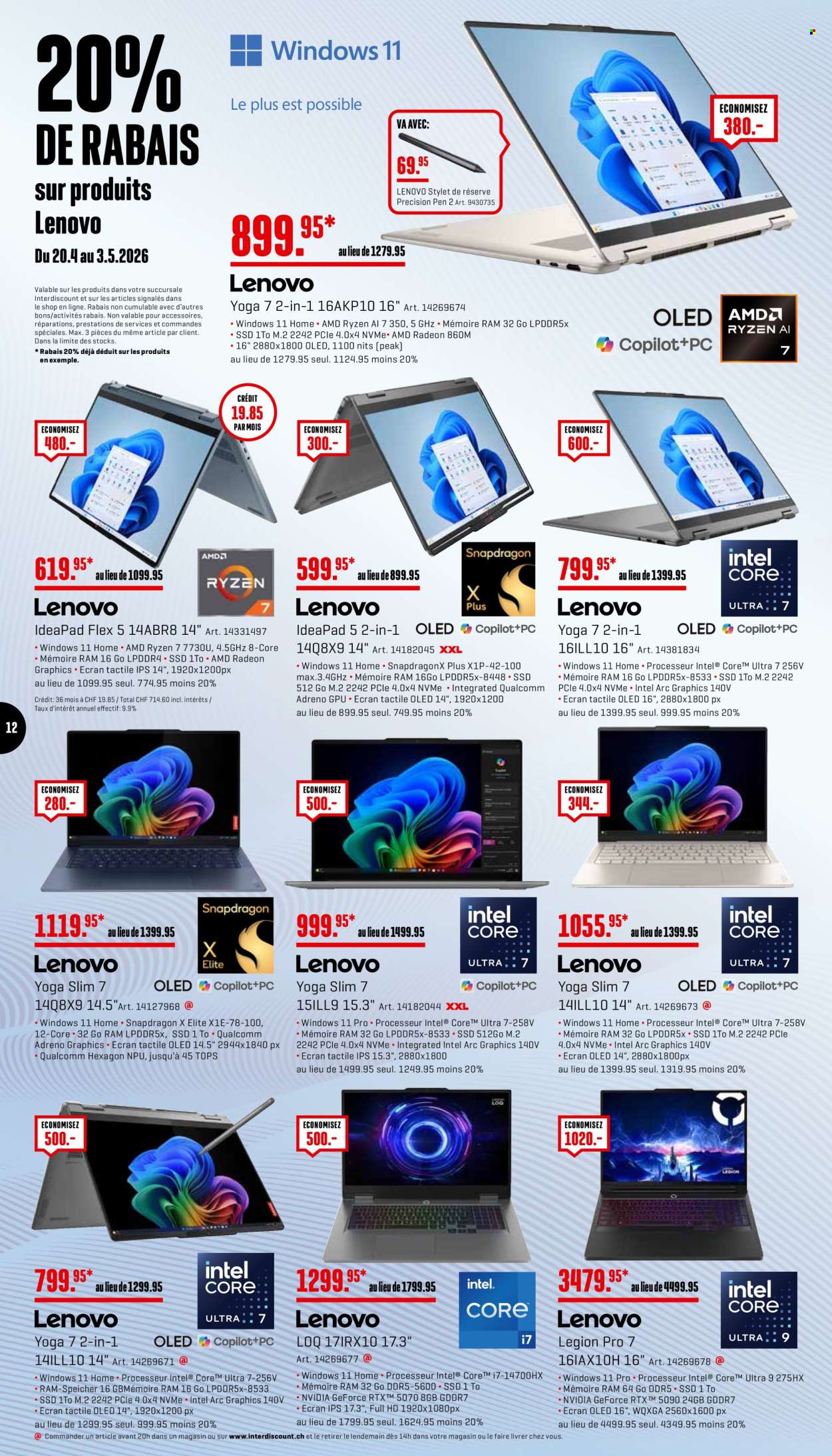 Catalogue Interdiscount - 20.4.2026 - 3.5.2026. Page 12. Page 12