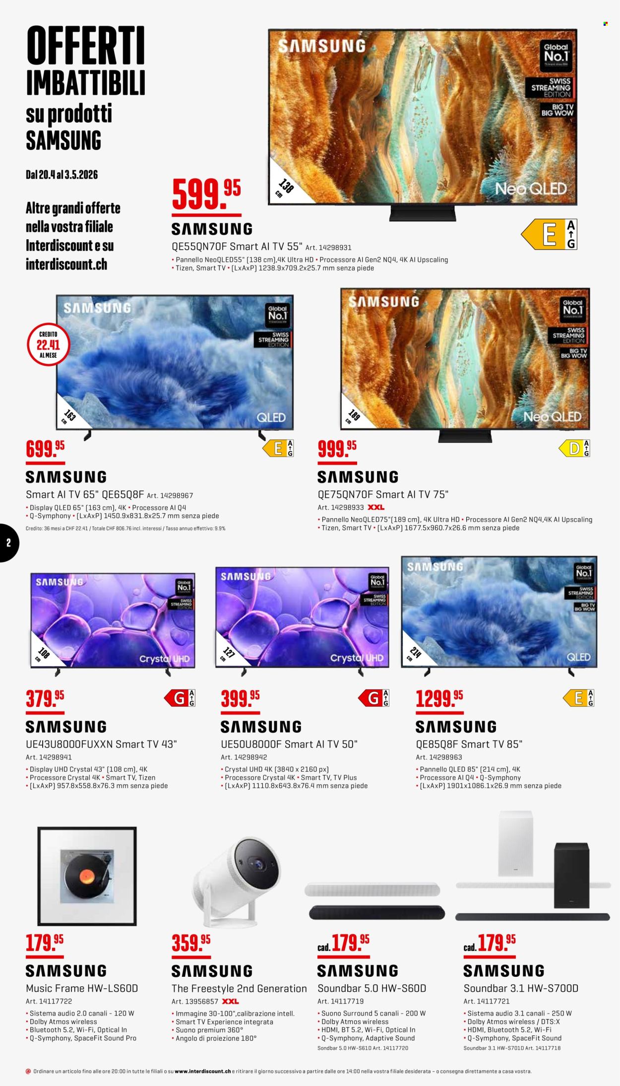 Catalogue Interdiscount - 20.4.2026 - 3.5.2026. Page 2. Page 2