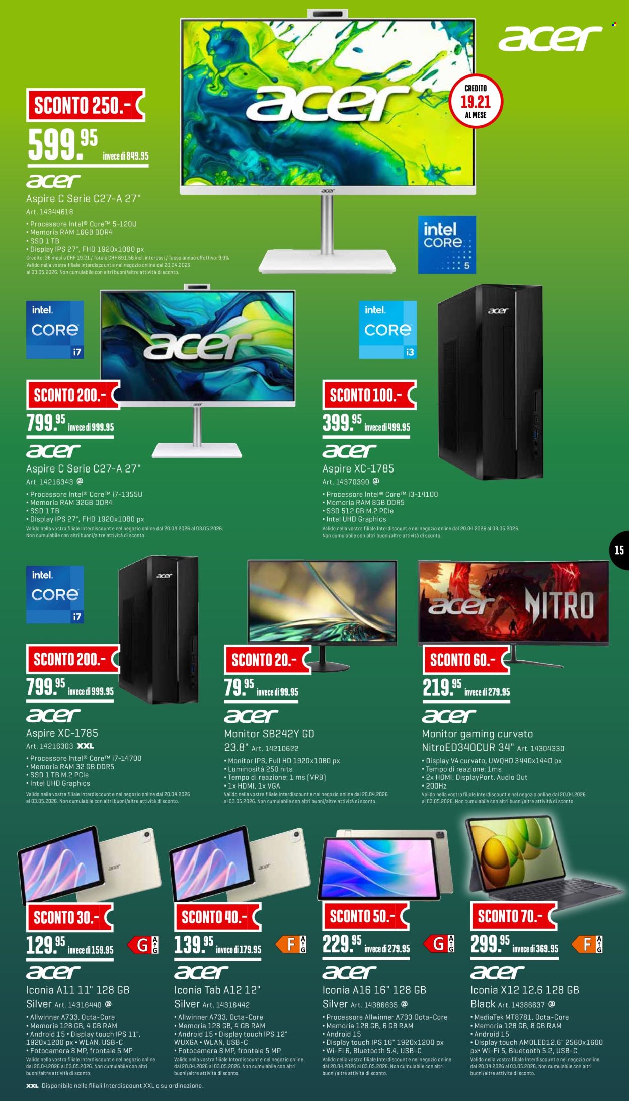 Catalogue Interdiscount - 20.4.2026 - 3.5.2026. Page 15. Page 15