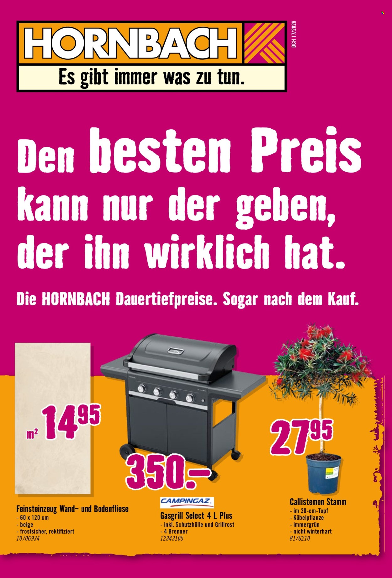 Catalogue Hornbach - 21.4.2026 - 18.5.2026. Page 1. Page 1