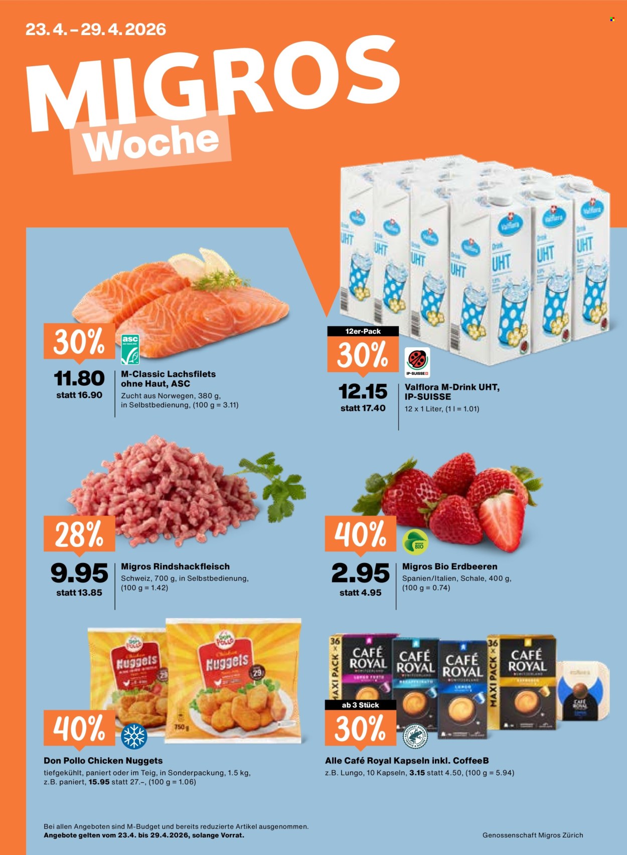 Catalogue Migros - 23.4.2026 - 29.4.2026. Page 1. Page 1