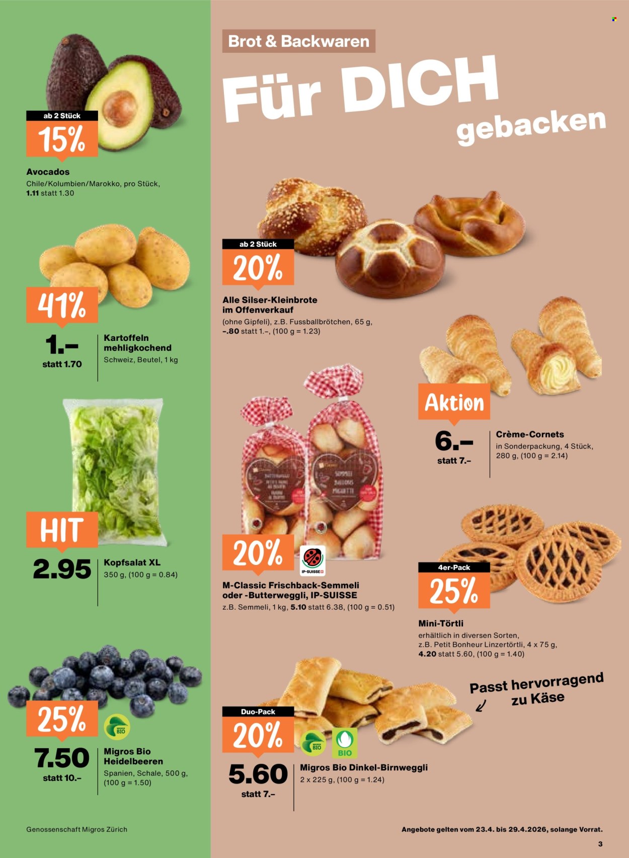 Catalogue Migros - 23.4.2026 - 29.4.2026. Page 3. Page 3
