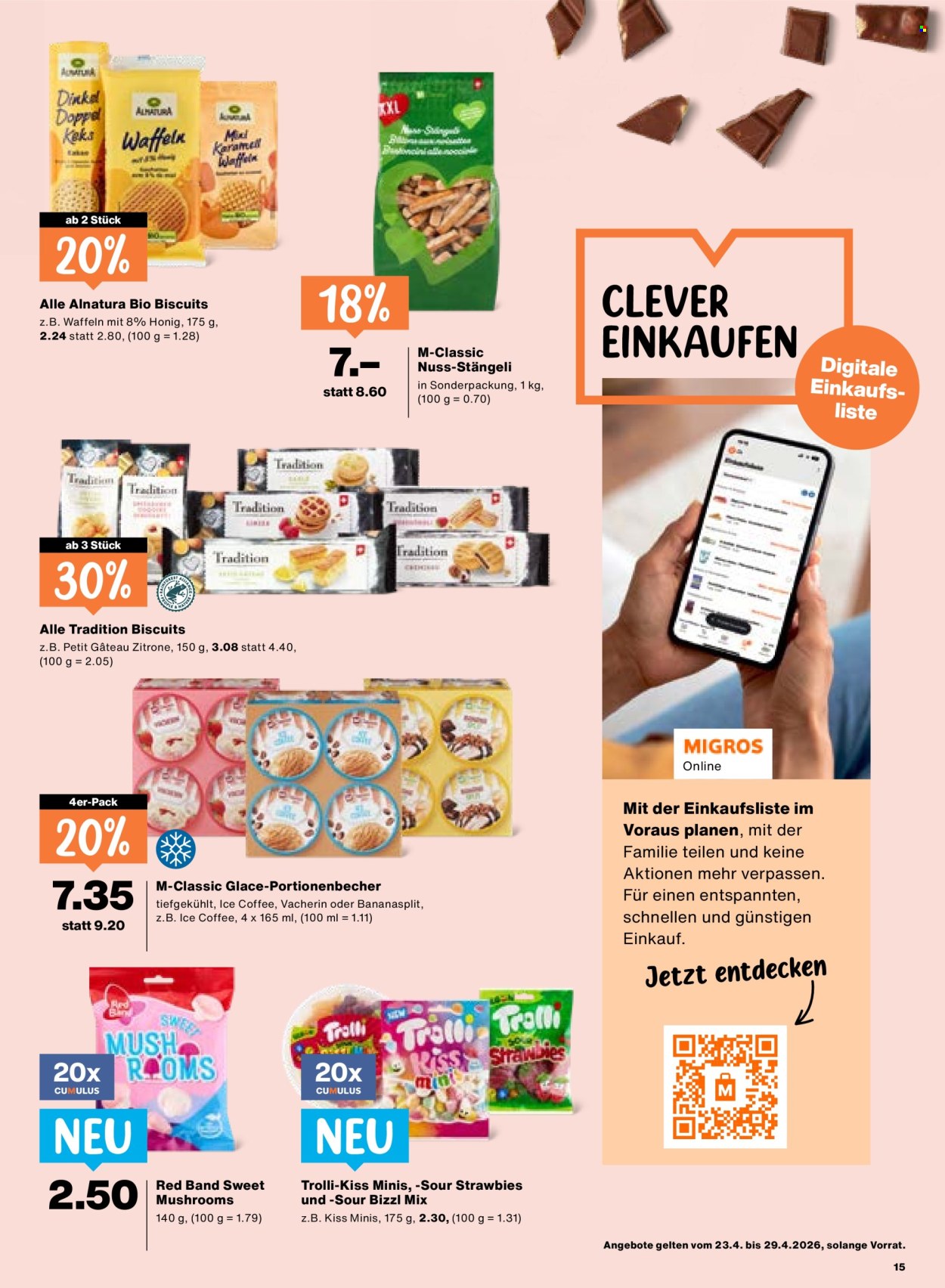 Catalogue Migros - 23.4.2026 - 29.4.2026. Page 15. Page 15