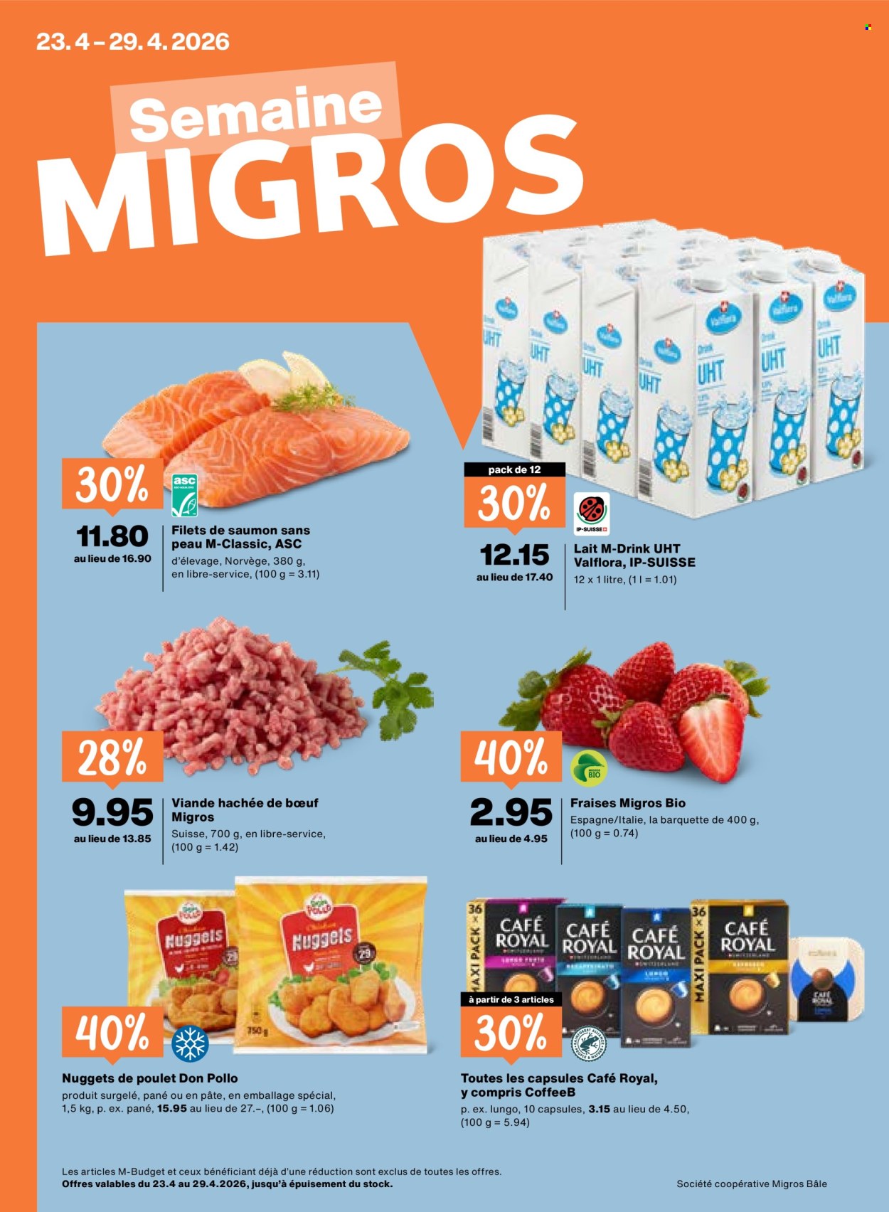 Catalogue Migros - 23.4.2026 - 29.4.2026. Page 1. Page 1