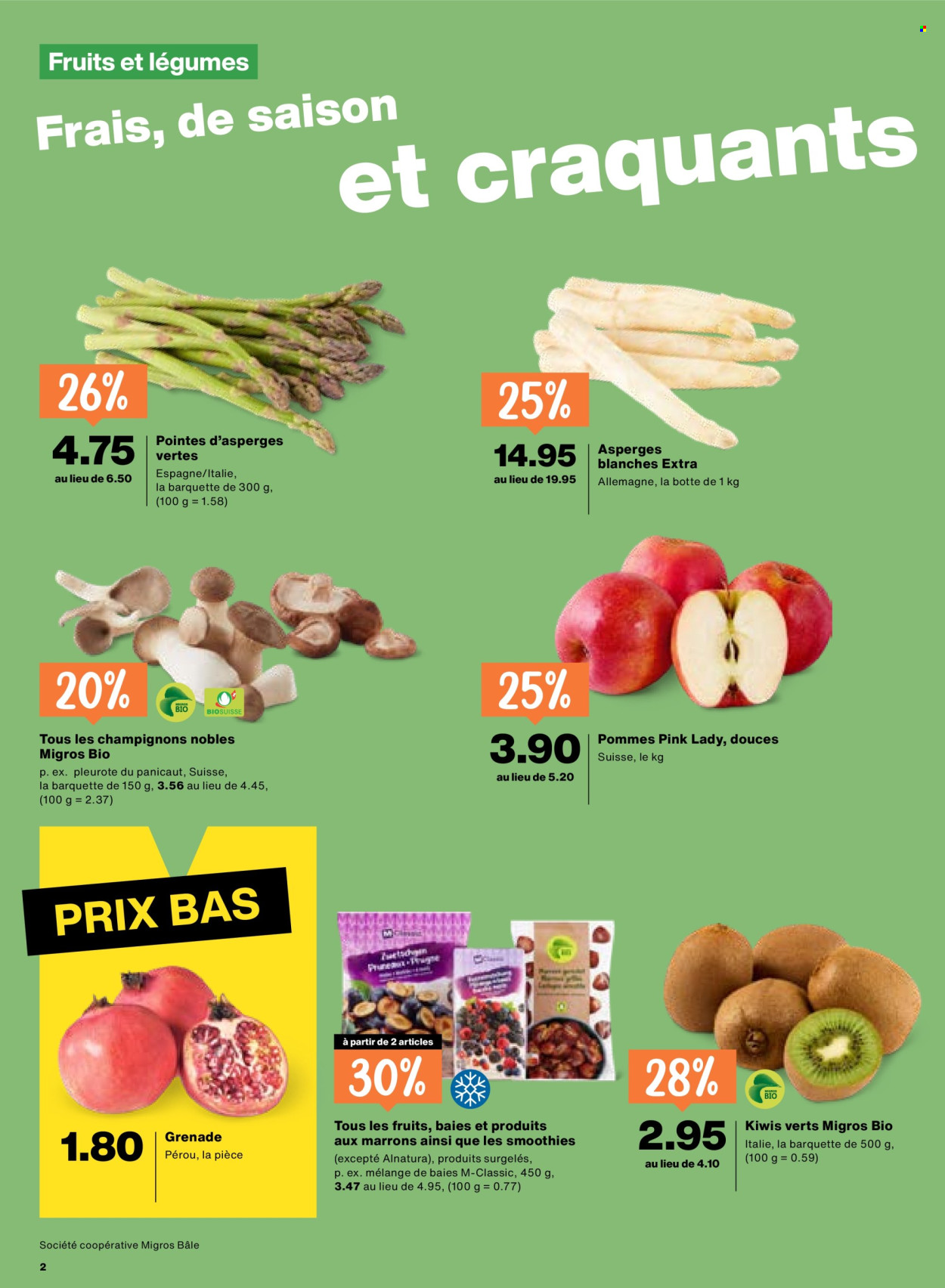 Catalogue Migros - 23.4.2026 - 29.4.2026. Page 2. Page 2