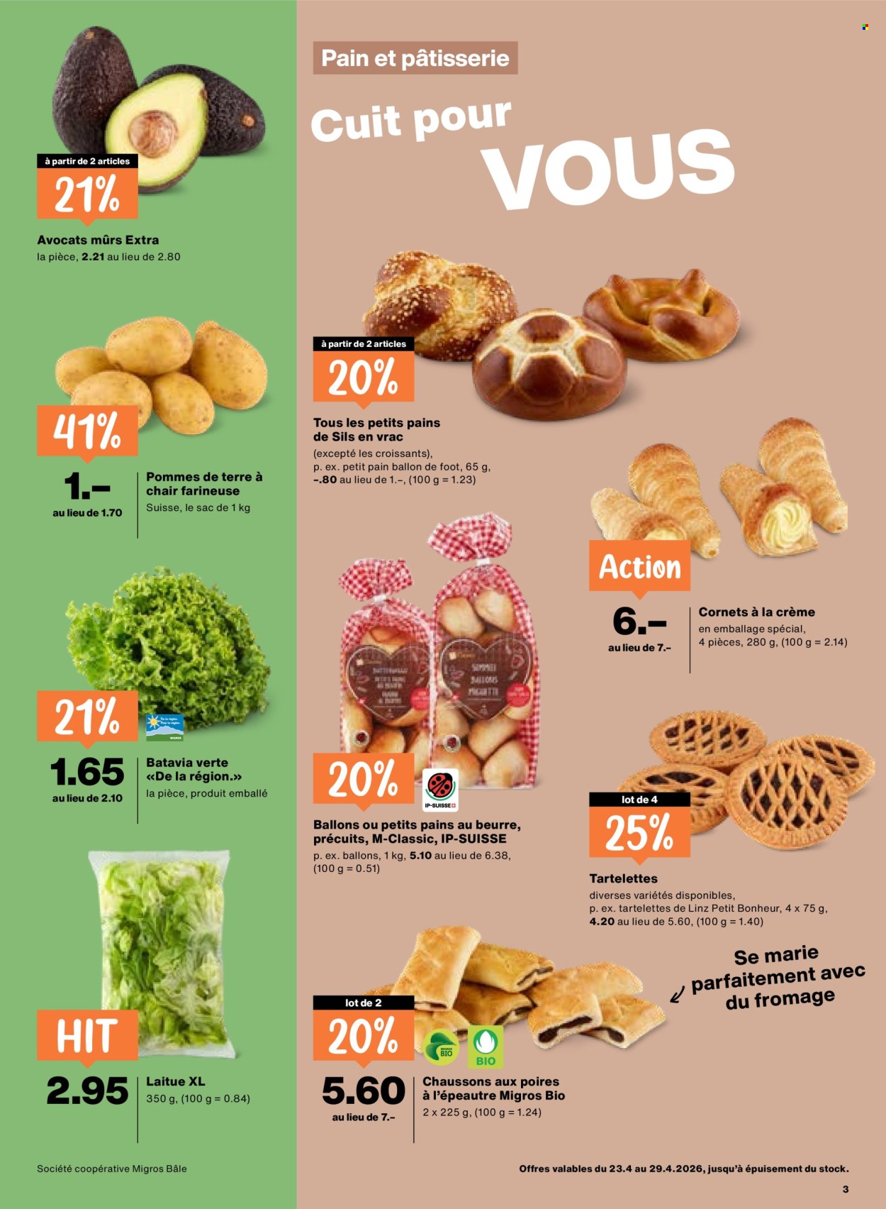 Catalogue Migros - 23.4.2026 - 29.4.2026. Page 3. Page 3