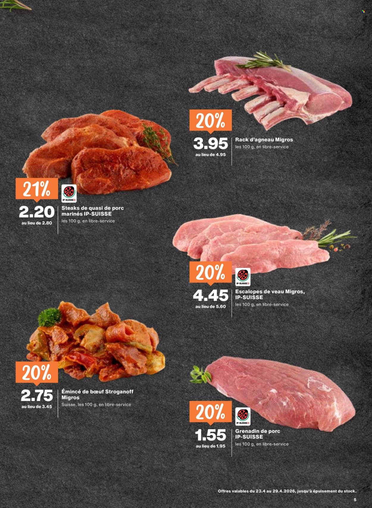 Catalogue Migros - 23.4.2026 - 29.4.2026. Page 5. Page 5