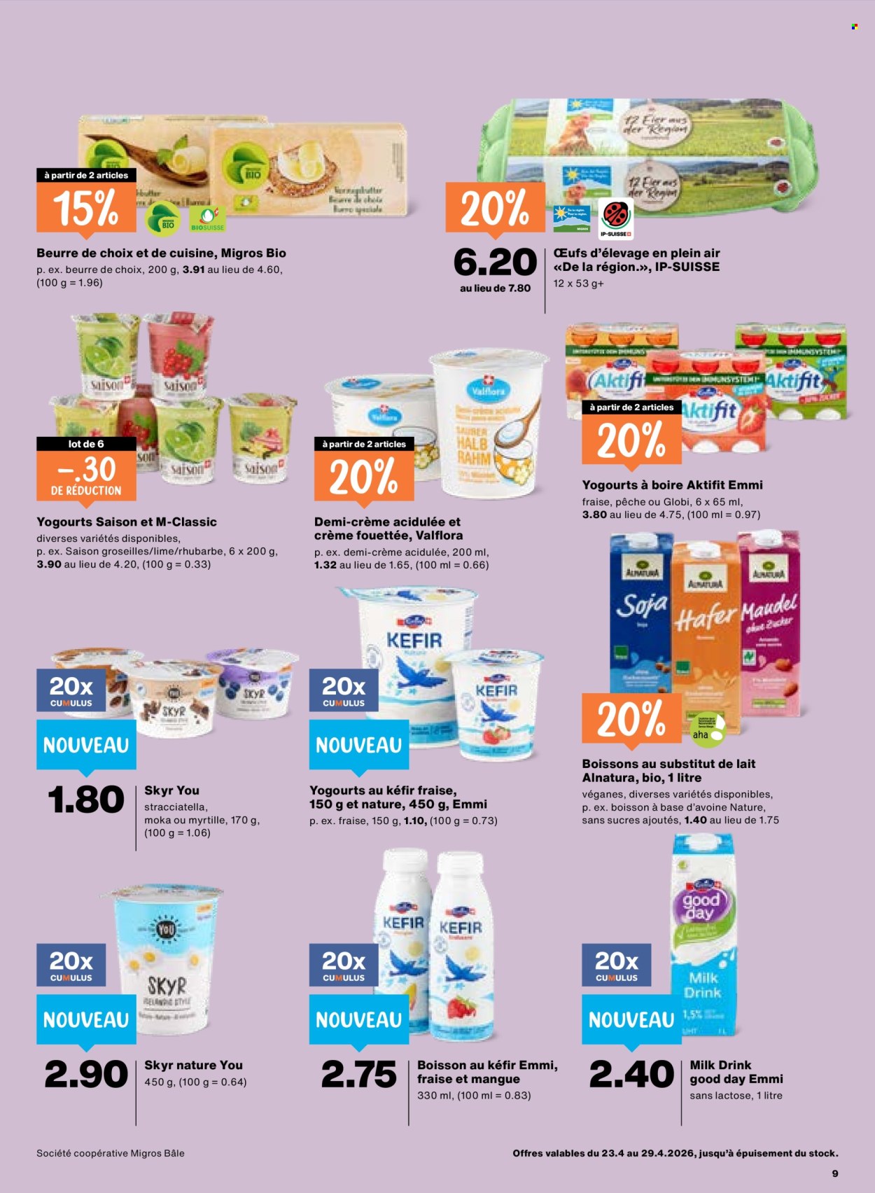 Catalogue Migros - 23.4.2026 - 29.4.2026. Page 9. Page 9