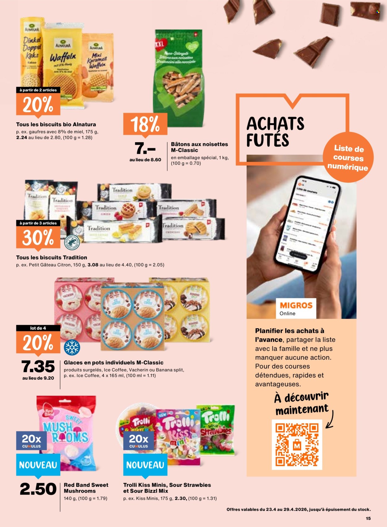 Catalogue Migros - 23.4.2026 - 29.4.2026. Page 15. Page 15