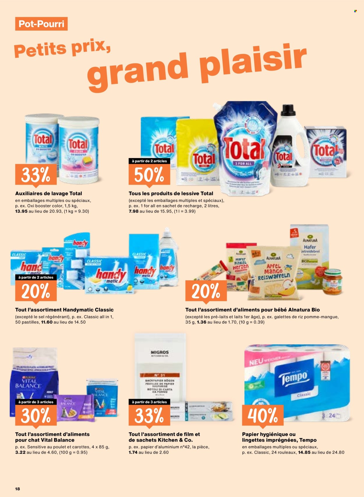Catalogue Migros - 23.4.2026 - 29.4.2026. Page 18. Page 18