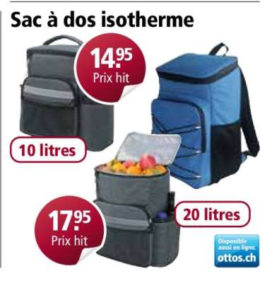 Sac à dos isotherme