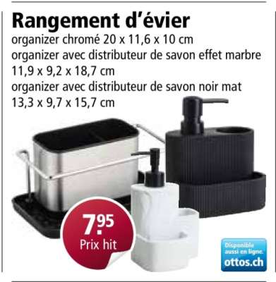 Rangement d'évier