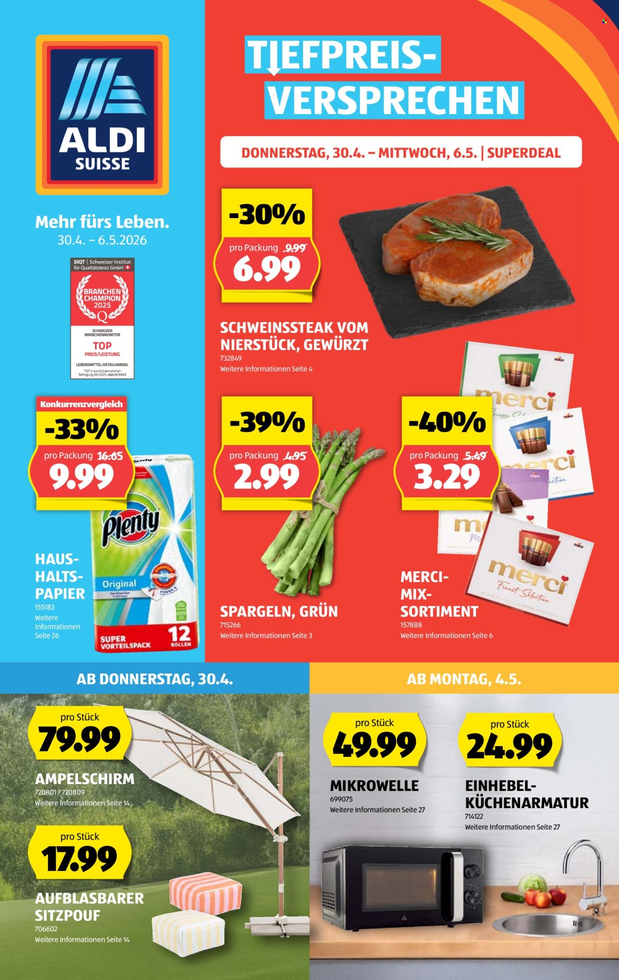 Catalogue Aldi - 30.4.2026 - 6.5.2026. Page 1. Page 1
