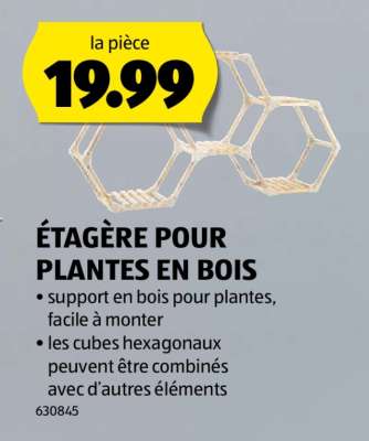 ÉTAGÈRE POUR PLANTES EN BOIS