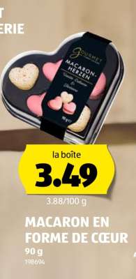 MACARON EN FORME DE CŒUR