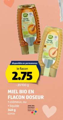 MIEL BIO EN FLACON DOSEUR