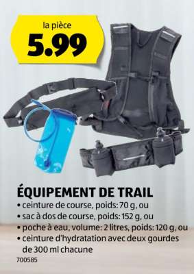 ÉQUIPEMENT DE TRAIL
