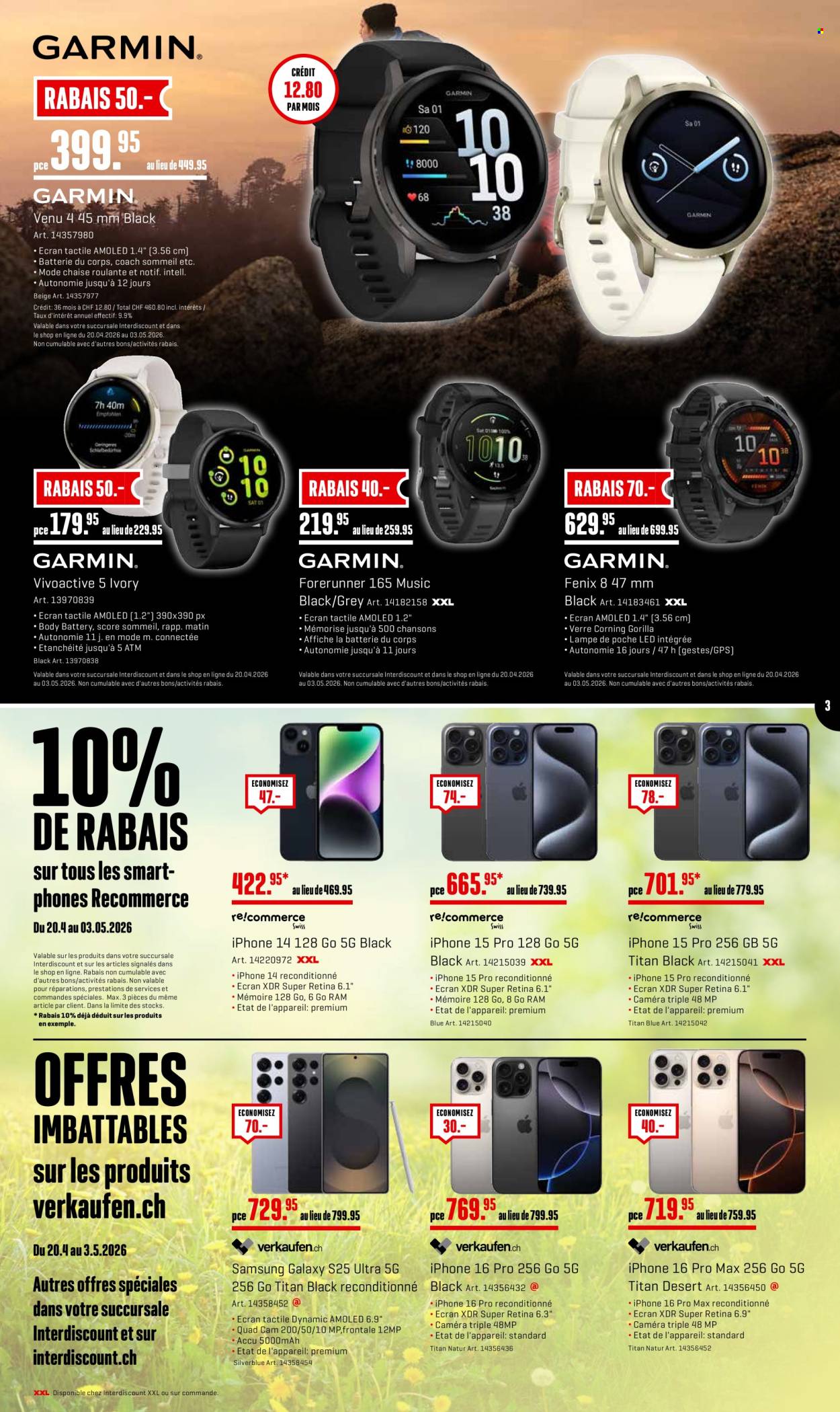 Catalogue Interdiscount - 20.4.2026 - 3.5.2026. Page 3. Page 3