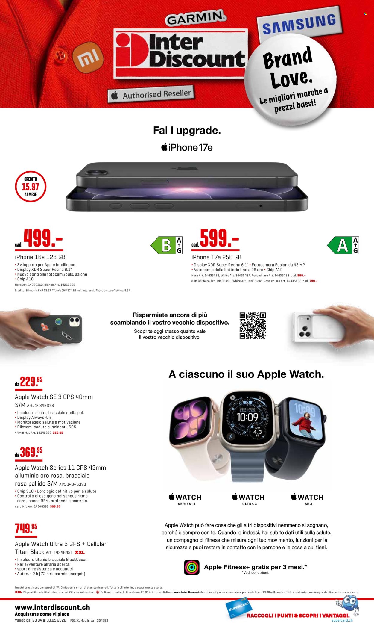 Catalogue Interdiscount - 20.4.2026 - 3.5.2026. Page 4. Page 4