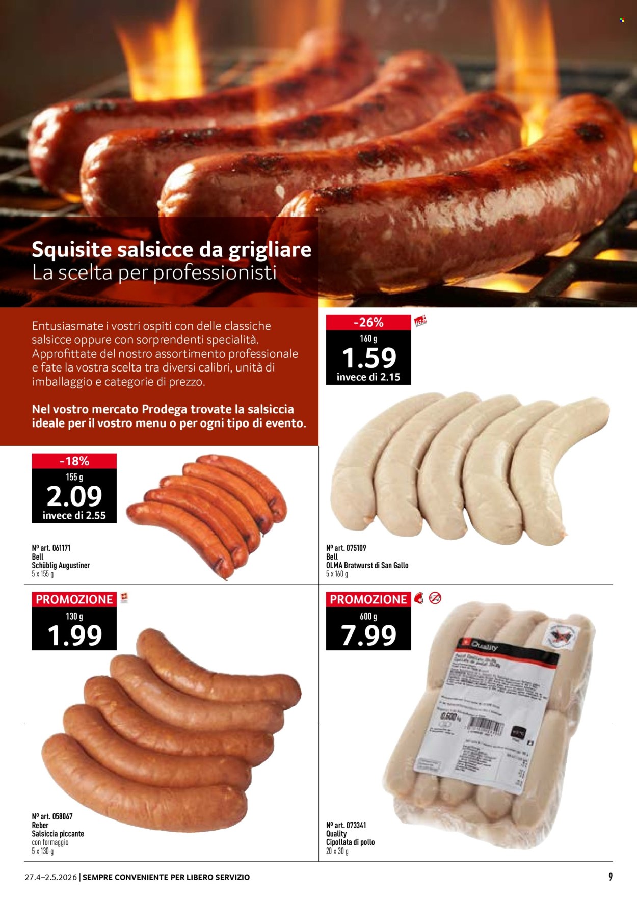 Catalogue Prodega - 27.4.2026 - 2.5.2026. Page 9. Page 9