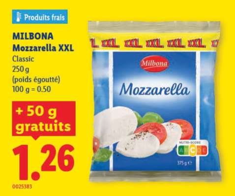 MILBONA Mozzarella XXL