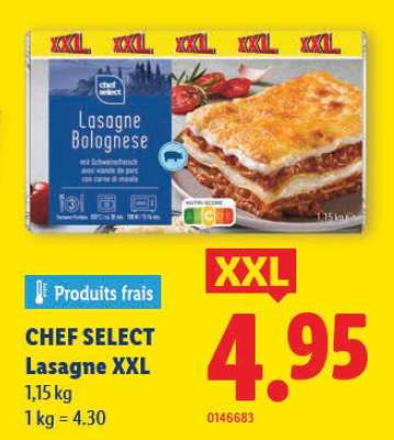 CHEF SELECT Lasagne XXL