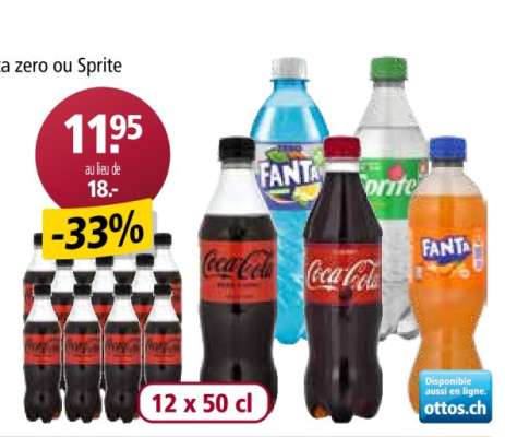 Coca-Cola zero ou Sprite