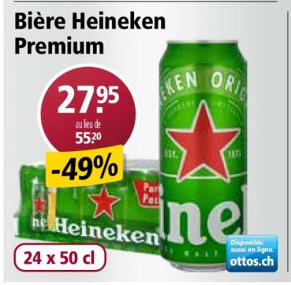 Bière Heineken Premium