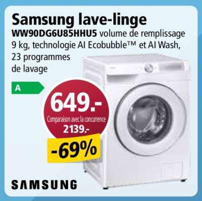 Samsung lave-linge
