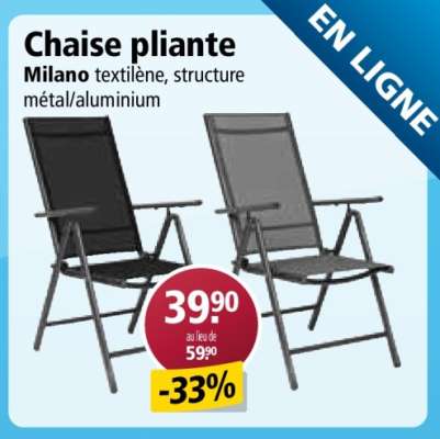 Chaise pliante